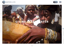 Tablet Screenshot of givefreshwater.org